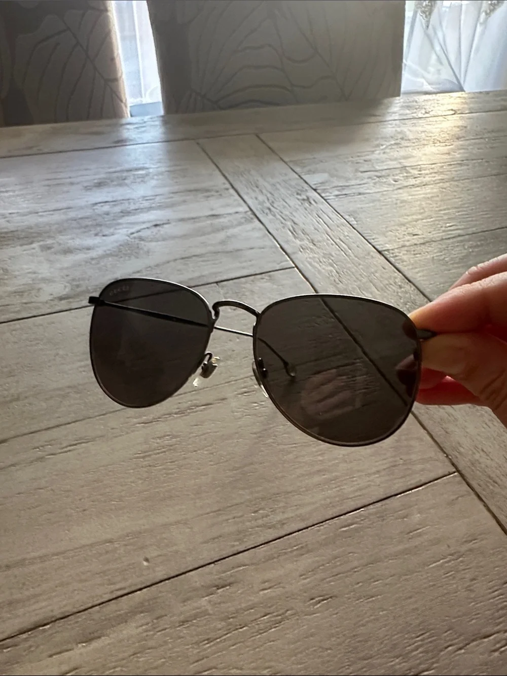 Gucci aviator sunglasses unisex silver classic GG 2256/S R80L8 55 17 145